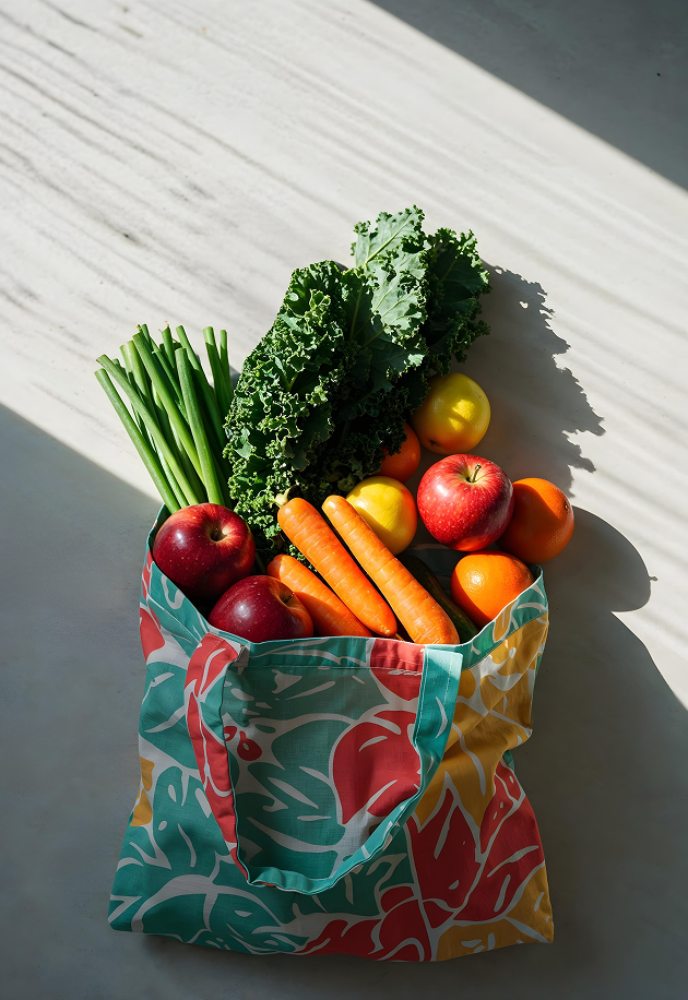 Grocery industry storefront mockup